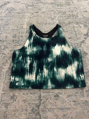 Old Navy Green and White Active Tank Top